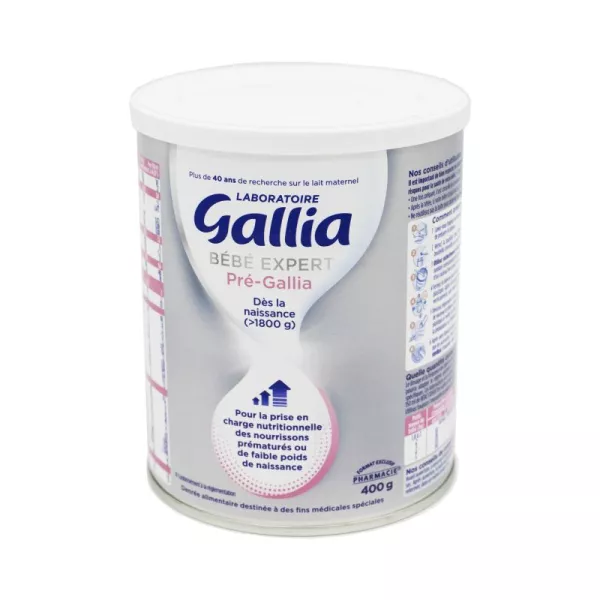 Gallia bébé expert pré-gallia étape 1 et étape 2